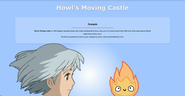 howl's moving castle project